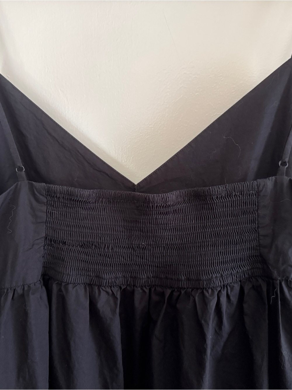 QUINCE black organic cotton maxi dress - XL - Picture 4 of 12